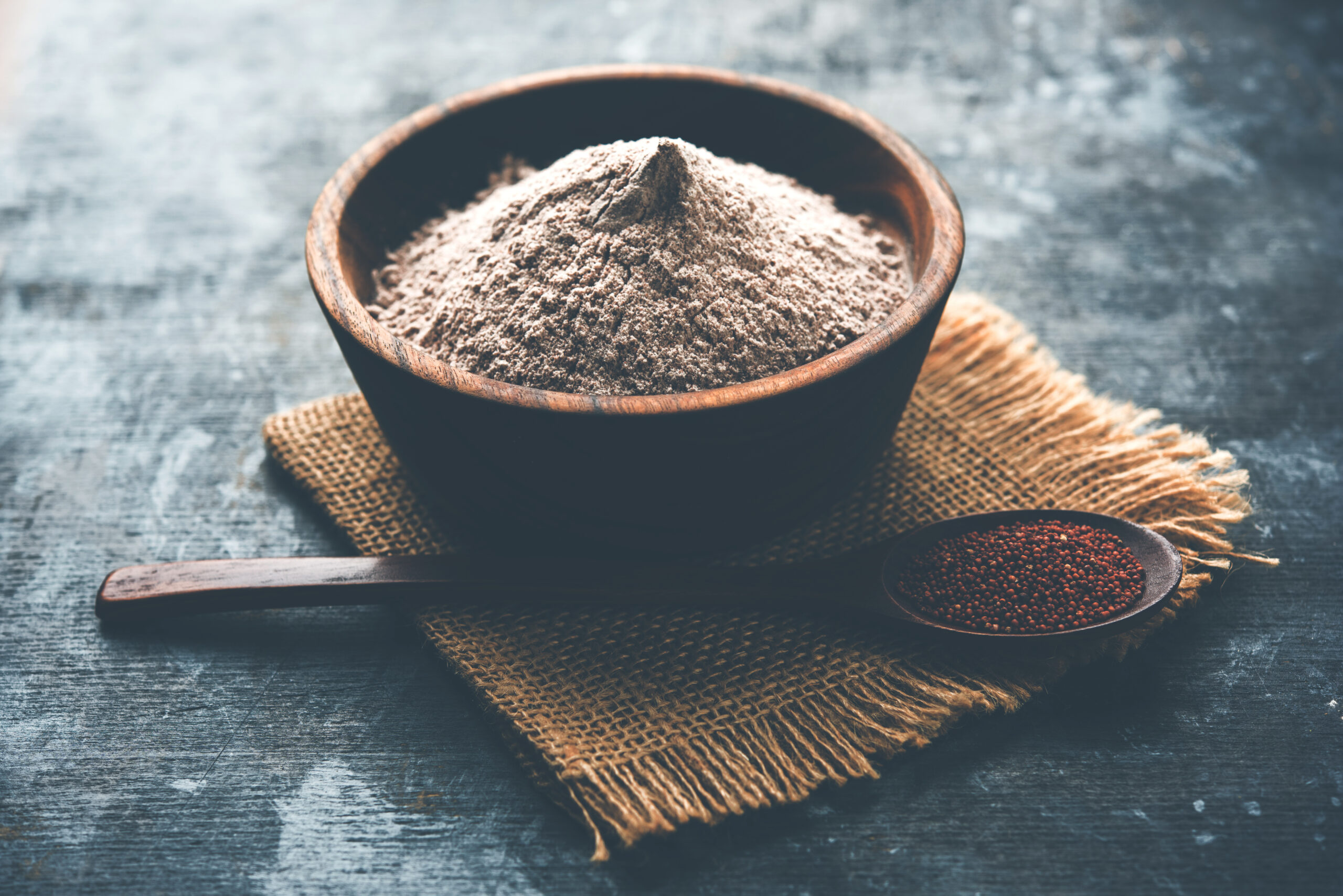 Ragi or Nachni also known as finger millet and ragi flour, which is a healthy food and is gluten-free.